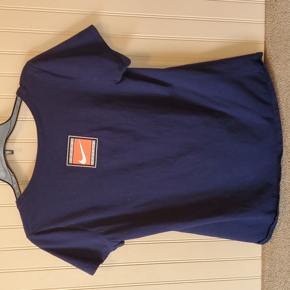 Nike Michigan football tee medium blue gold yellow short sleeves - Picture 5 of 7